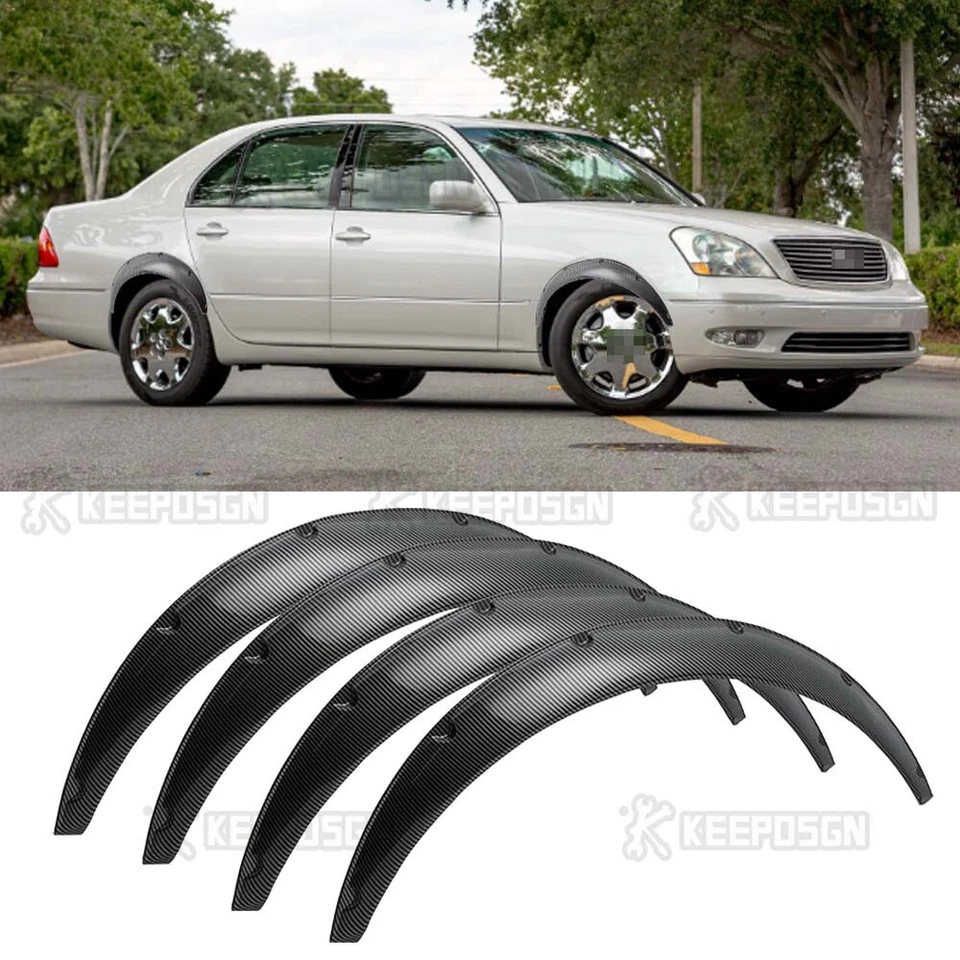 Kit de carrocería ancha con arcos de rueda de guardabarros de 3,5" para Lexus LS430 LS460 LS500 LS600h Foto 1 de 4