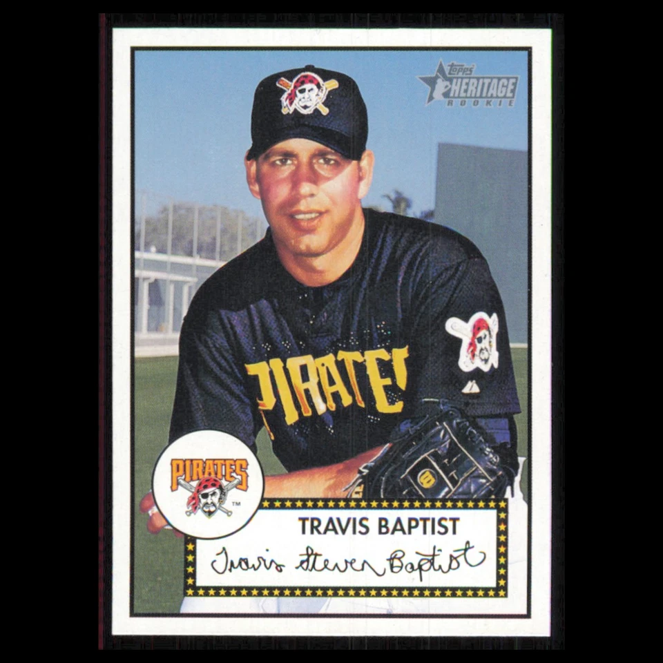 Travis Baptist Rookie #302 2001 Topps Heritage Pittsburgh Pirates Baseball Card - Image 1 of 3