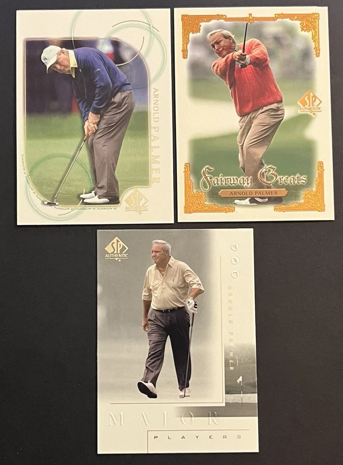 (3) 2001 SP AUTHENTIC ARNOLD PALMER UPPER DECK HOF MAJOR PLAYERS FAIRWAY GREATS - Image 1 of 1