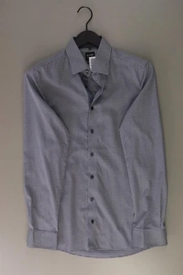 ✨ Olymp camicetta per uomo taglia Hemdgröße 40, M, 50 blu di cotone ✨ - Immagine 1 di 4