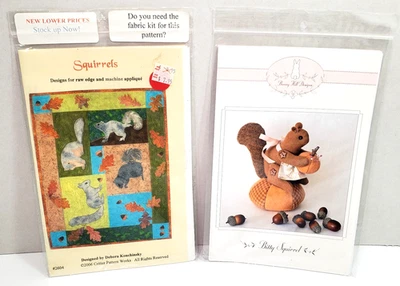 Aplique de ardillas Critter Pattern Works Bunny Hill Designs Alfiletero de ardilla Foto 1 de 4