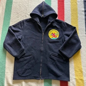 Vintage 50s 60s Navy USS Diablo AGSS 479 Hooded Wool Jacket Size Large - Bild 1 von 10