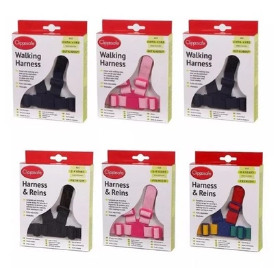 Clippasafe Arnés para Caminar Riendas Negro Niño Pequeño Seguridad de Viaje 6m-4y Nuevo