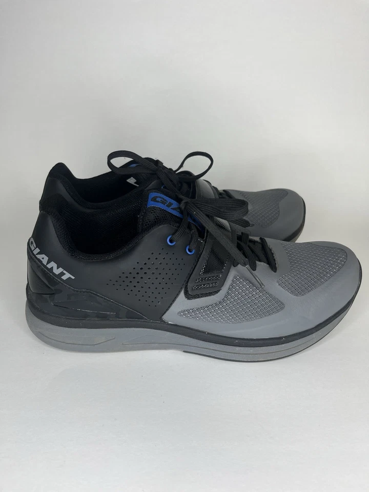 Zapatos de ciclismo Giant Orbit con cordones y correa para hombre talla 43 EE. UU. 10 negros/grises Foto 1 de 4