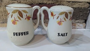 Vintage Superior Hall Qualität Herbstblatt große Salz Pfefferstreuer 4,5" hoch - Bild 1 von 12