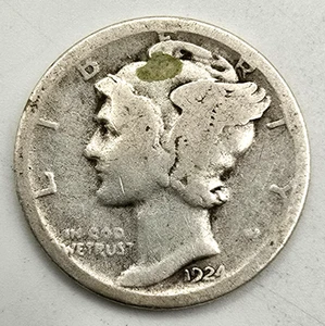 1924 S Mercury Dime G/VG You Grade it! 90% Silver Type Coin Free Ship! - Picture 1 of 4