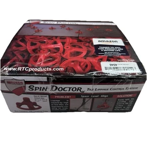 RTC Spin Doctor Leveling Cap (Red) 100pc. Box Tile Leveling System Caps (SDCAP) - Picture 1 of 6