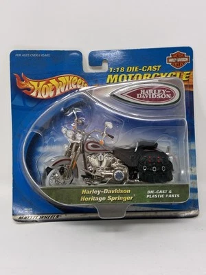 Hot Wheels 2000 ~ motocicleta 1:18 ~ Harley-Davidson Heritage Springer Foto 1 de 2