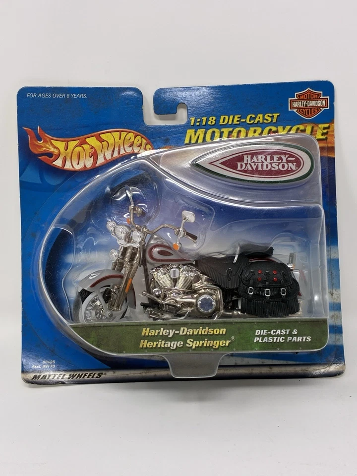 Hot Wheels 2000 ~ Motocicleta 1:18 ~ Harley-Davidson Heritage Springer - Imagem 1 de 2