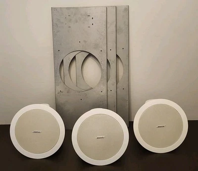 Lot of 3 BOSE MODEL 16 Free Space LOUDSPEAKERS Flush Ceiling Mounted w/Plates - Bild 1 von 4