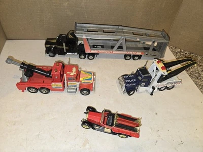 4 camiones de remolque Matchbox vintage años 70/80, Super Kings, Majorette, tractor portador automático Foto 1 de 4