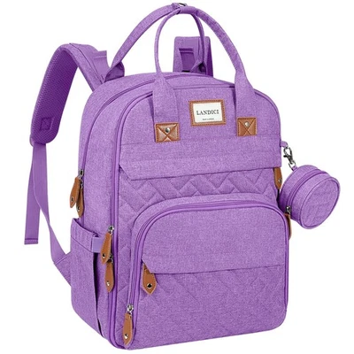 Mochila Bolsa de Pañales, Bolsas de Pañales Multifunción para Bebé con Cambiador, Paseo... Foto 1 de 4