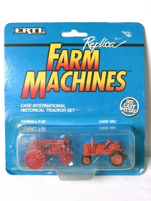Ertl Farm Machines Historical Tractor Set Farmall F20 Case Vac Diecast 1:64 NIB - Image 1 of 2
