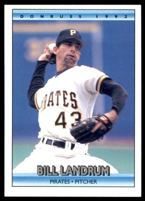 1992 Donruss Bill Landrum Pittsburgh Pirates #221 - Image 1 of 2