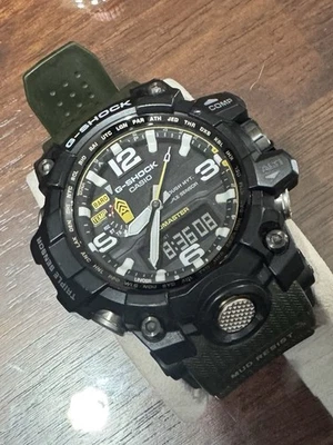 Casio G-SHOCK Solar Mudmaster GWG-1000 Watch. Green Band - Image 1 of 4
