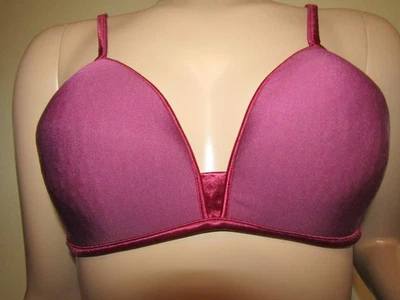 Sujetador Hanes Her Way Wirefree 36C Borgoña Satén Foto 1 de 4