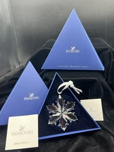 2014 Swarovski Crystal 3" Annual Christmas Holiday Ornament Box Certificate - Picture 1 of 11