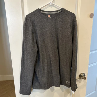 Rugged Elements Mens Shirt Size L Gray Durable Utility Long Sleeve Sueded - Image 1 of 4