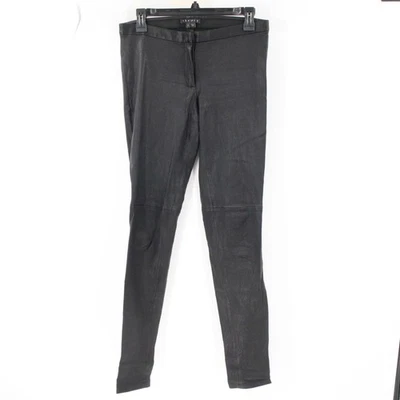 Pantalones Legging Theory Mujer 6 Pitella L Cuero Cordero Ajustados Elastizados Negros Foto 1 de 4
