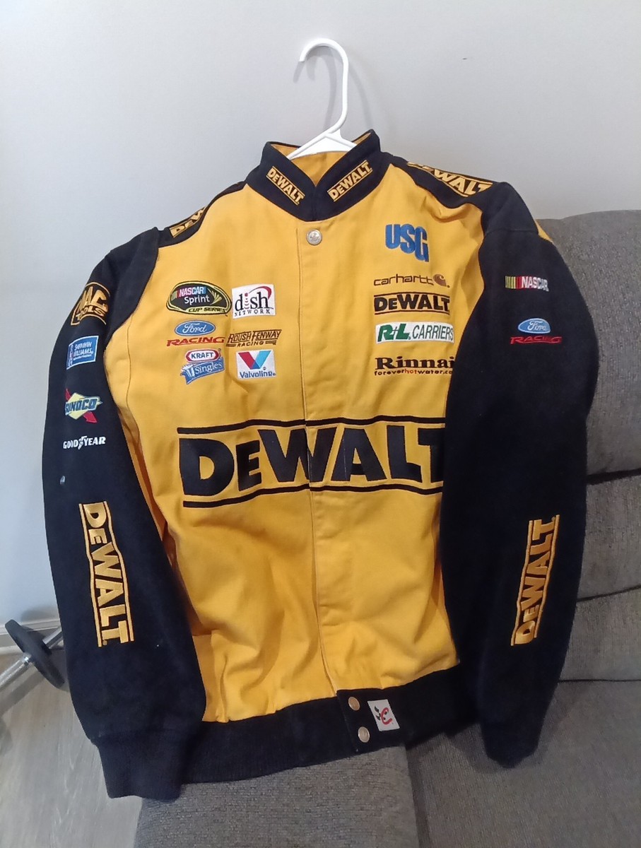 JH DESIGN レーシングジャケット DEWALT Men's Christopher Bell JH Design Black/Yellow DeWalt Twill