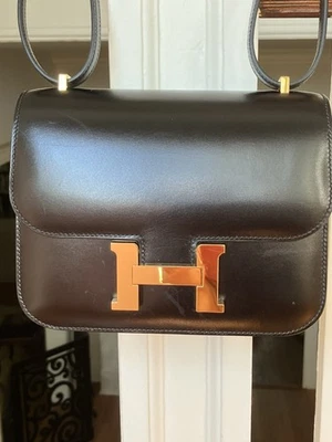Bolso Hermes Constance 18 En Caja Negra Cuero Foto 1 de 4