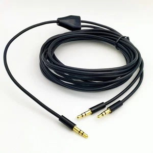 Cable auxiliar de audio de 2 metros y 3,5 mm macho a 2x macho extensión estéreo divisor de auriculares - Imagen 1 de 9