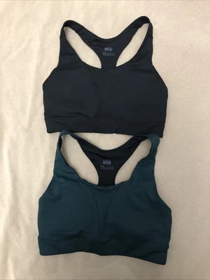 Lote de sujetadores deportivos REI Coop pequeños para mujer al aire libre aventuras pulóver negro verde Foto 1 de 4