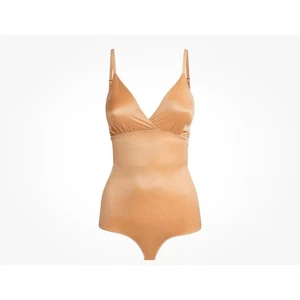 Skims Shine Shapewear Briefs Bodysuit sz M clay - Picture 1 of 5