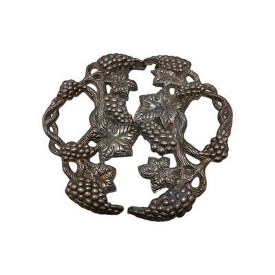 Godinger Silver Plated Grapevine Replacement Handles For Serving Tray Read - Image 1 of 4