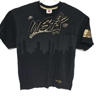 Camisa de basquete masculina vintage EUA GG Nike Dream Team II Olimpíadas 1996 anos 90 - Imagem 1 de 4