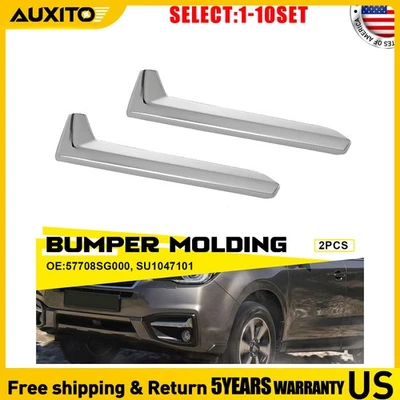 Borde de luz antiniebla cromada para parachoques delantero izquierdo derecho Subaru Forester 2017-18 2-20X Foto 1 de 4