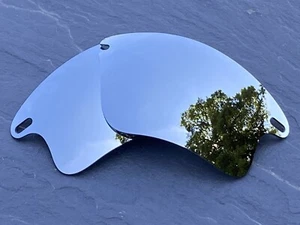 CHROME SILVER MIRROR POLARISED REPLACEMENT LENSES FOR OAKLEY FAST JACKET XL - Picture 1 of 3