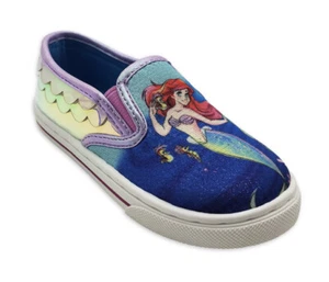 Girls Disney Princess Shoes Toddler Size 7 Ariel Little Mermaid NWT Slip On - Picture 1 of 6