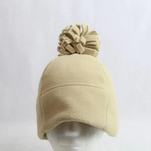 Old Navy Women's Beige Winter Hat with Pompom, One Size, Good Condition - Picture 1 of 5