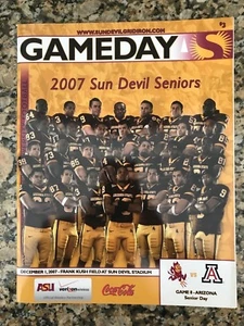 Arizona State Sun Devils vs Arizona Wildcats Football Program 12/1/07 - Picture 1 of 1