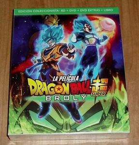 DRAGON BALL SUPER BROLY COLECCIONISTA BLU-RAY+DVD+DVD EXTRAS+LIBRO ANIMACION - Imagen 1 de 6