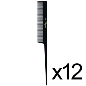 PEINE DE CORTE DE PEINADO PEINADO DE PELUQUERÍA SALÓN KREST CLEOPATRA #440 - 12 PIEZAS NEGRO - Imagen 1 de 1