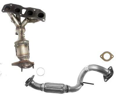 Convertidor de colector delantero y tubo flexible para Nissan Rogue 08-13 tracción total Foto 1 de 4