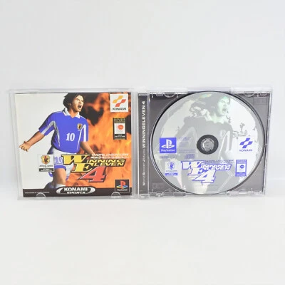 WORLD SOCCER JIKKYO WINNING ELEVEN 4 PES PS1 Playstation For JP System p1 - Image 1 of 2