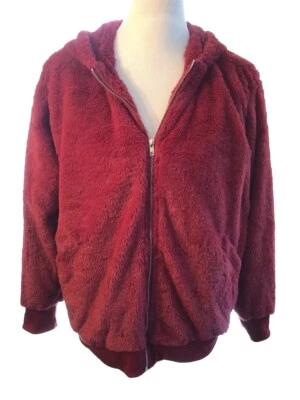 Mujeres Talla Lg Cremallera Sudadera con Capucha Difusa Suave Oso Teady Chaqueta Romántica Caprichosa Gótica Acogedora Foto 1 de 4