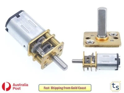 3V/6V/12V DC N20 Gearmotor Micro Gear Motor Metal 15-4000RPM GA12-N20 - image 1 of 4