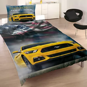 Linon Bettwäsche Ford Mustang Legend Kinderbettwäsche 135x200cm Pony US Auto 008 - Bild 1 von 7