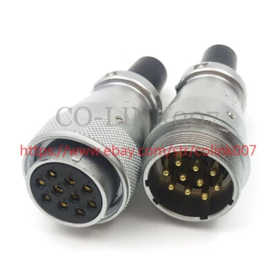 WS28 10Pin Power Connector,25A Aviation Connector LED Solder Plug Socket 10wire - Image 1 of 4