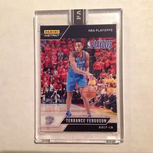 TERRANCE FERGUSON #101 RC Thunder 1/1 Made 2017/18 Panini Instant Black Playoffs - Picture 1 of 2