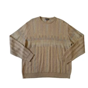 Ermenegildo Zegna Yellow Tight Knit Cotton Pullover Crewneck Sweater Men's XXL - Picture 1 of 12