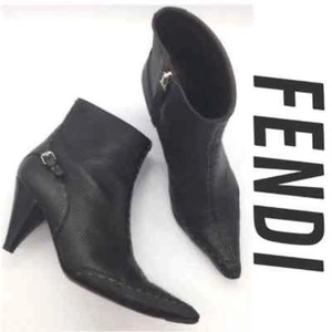 FENDI Booties Stiefel mit Absatz 38,5 Kontrastspitze - Bild 1 von 8
