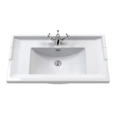 Hudson Reed Old London 600mm Ceramic Basin ONLY 1 Tap Hole Traditional Sink