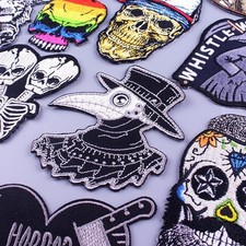 Plague Doctor EMBROIDERED Patch Sew On//Iron On Free Shipping In Canada