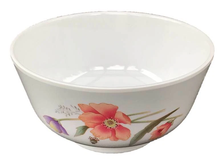 Juego de tazones pequeños para servir sopa de arroz con melamina 12 oz lavavajillas reutilizable blanco HB4145 Foto 1 de 4