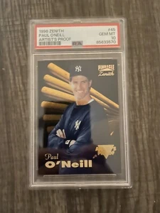 1996 Zenith Artist’s Proof Paul O’Niel #45 PSA 10 Gem Mint Yankees - Picture 1 of 2